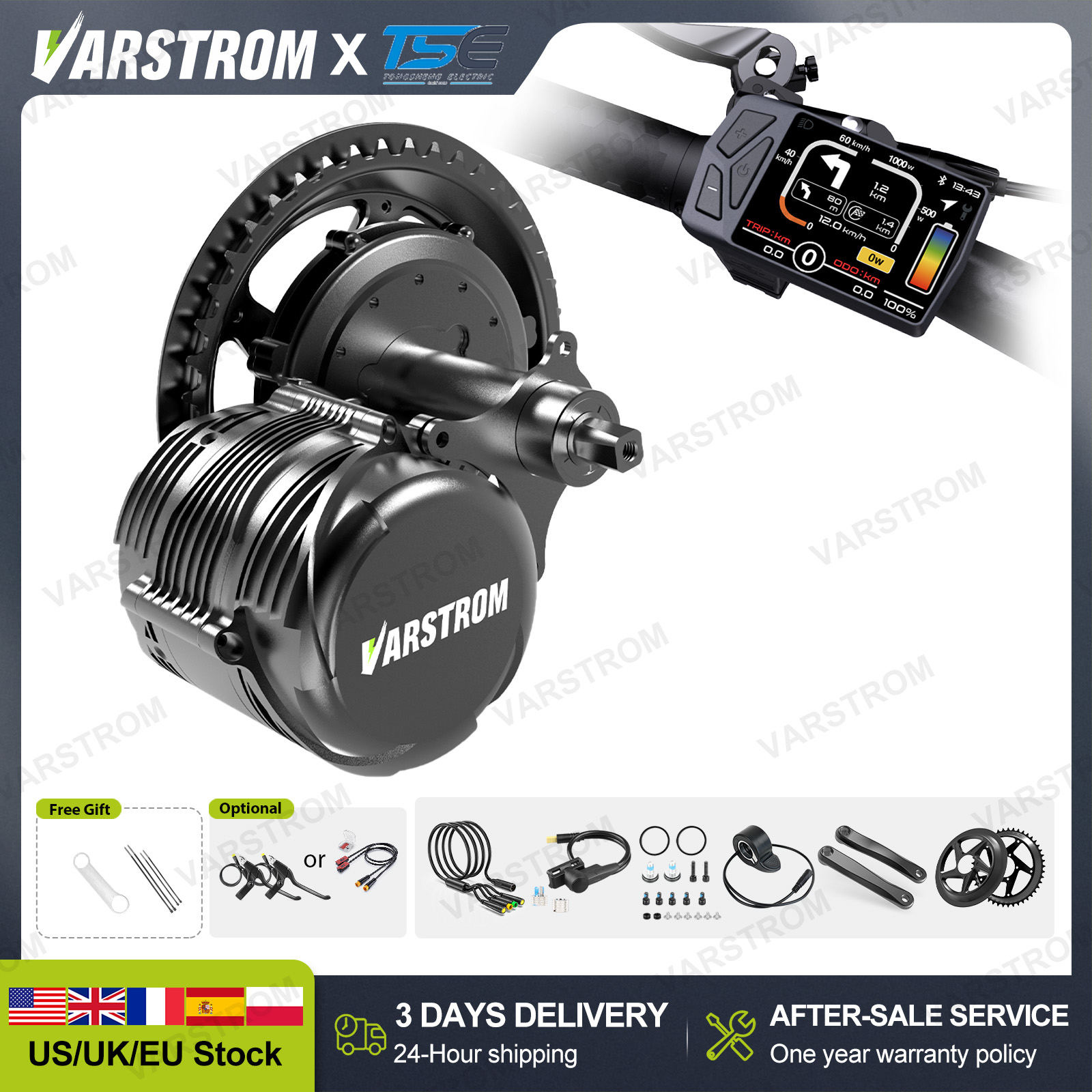 [USA Stock ] Tongsheng 750W TS - Torque Sensor Mid Drive Motor Kit 评论和价格
