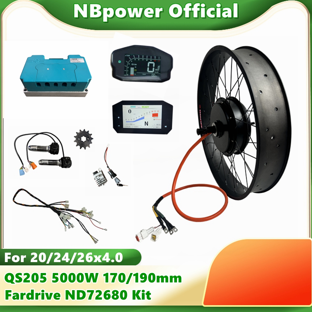 NBpower QS205 72V 5000W 170/19 - 5000W Hub Motor Kit 72V 评论和价格