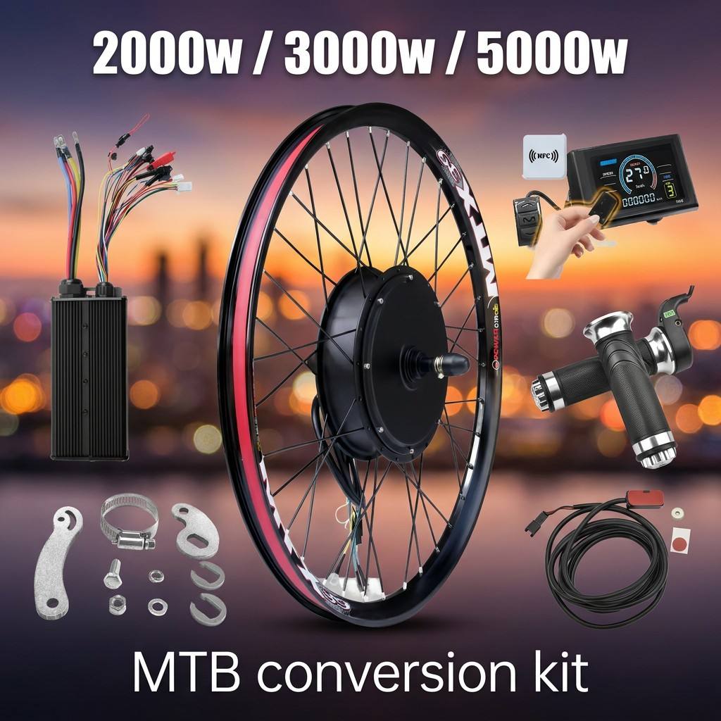 72V 5000W Ebike Kit with S966  - 5000W Hub Motor Kit 72V 评论和价格