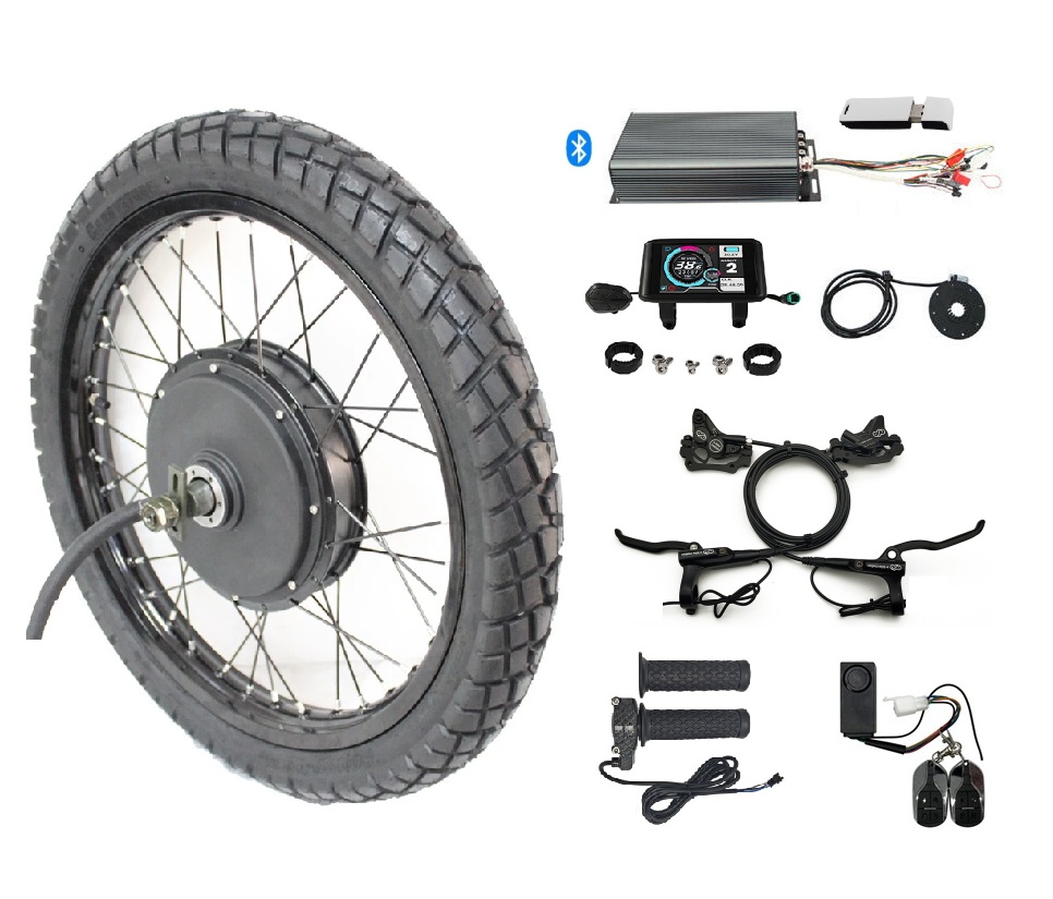 48V-72V 100A 5000W Motorcycle  - 5000W Hub Motor Kit 72V 评论和价格